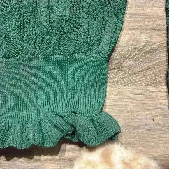NWOT JOIE CAIRE SWEATER Posy Green Sz XXS Fits like Xs Very Stretchy - Picture 8 of 8